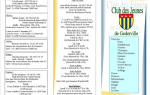Information Club des Jeunes 2017-18