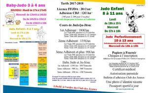 Information Section Judo 2017-18