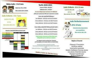 Plaquette judo Verso 2020-21